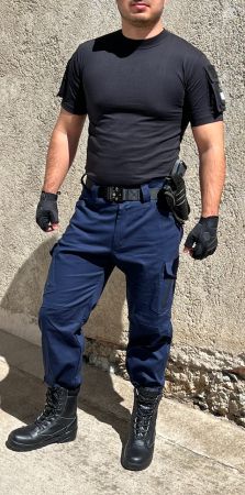 Летен, памучен карго панталон, тъмно син - Police