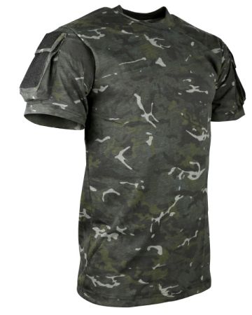 Τακτικό κοντομάνικο μπλουζάκι - Μαύρο Multicam
