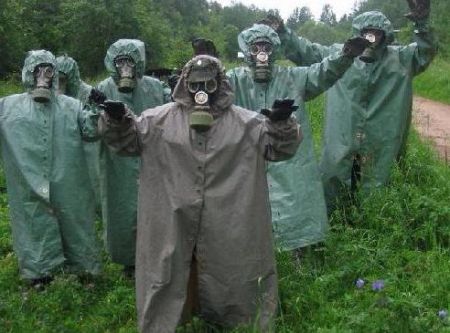 Armeeumhang zum Chemikalienschutz, Regenmantel