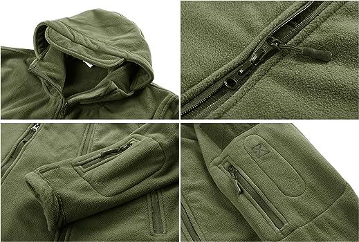 Τακτικό hoodie τζάκετ Recon- Πράσινο της ελιάς