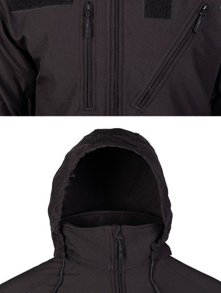 Jachetă Softshell Tactică SCU 14 - Mil-Tec - Neagră