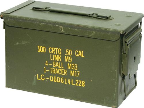 Metal boxes of cartridges, NATO