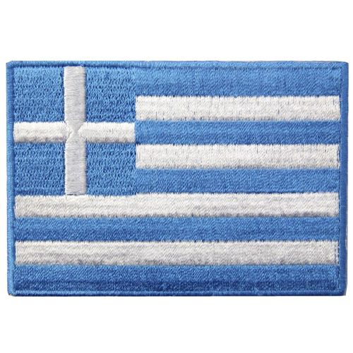 Έμβλημα/ patch σιδήρου- ελληνική σημαία