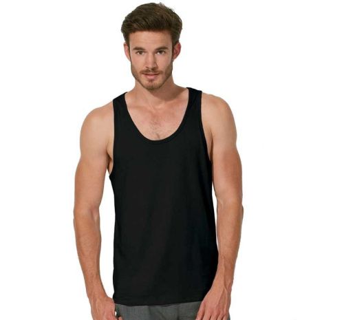 T-Shirt / Tanktop aus 100 % Bio-Baumwolle - Schwarz