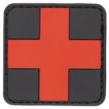 Petice- Emblema /Patch - prim ajutor - Roșu / Negru