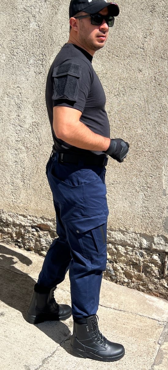 Sommer-Baumwoll-Taktikhose Marineblau -Polizei