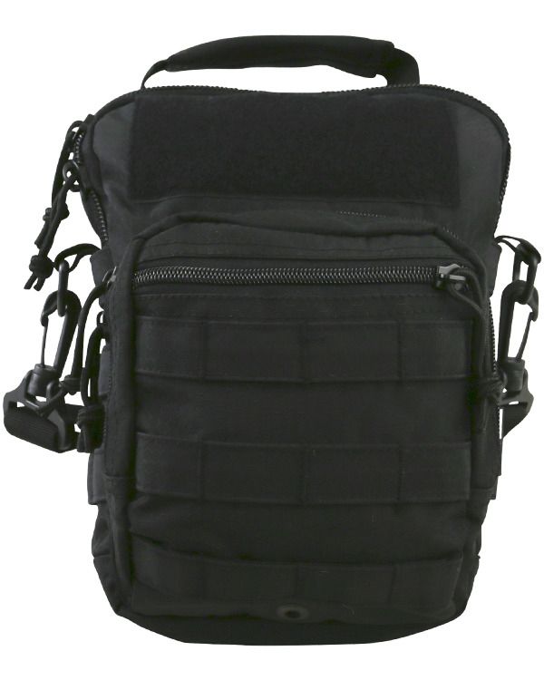 Combat Explorer Shoulder Bag Sling Backpack Pistol Holder- Black