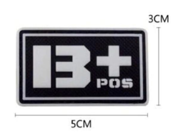 Blood group patch - B+