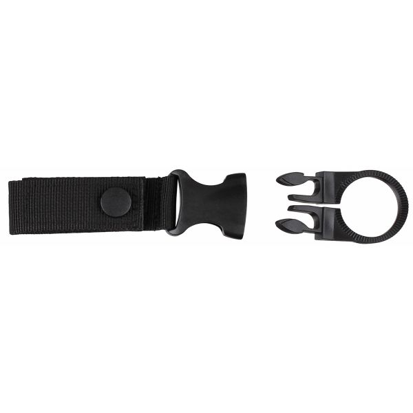 Bottle Holder, black, for belt and "MOLLE"-System