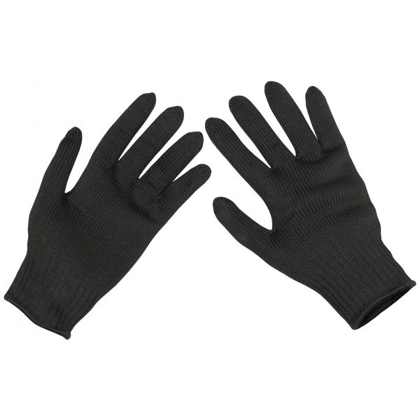 Gloves, &quot;Security&quot;, black, protection against cuts