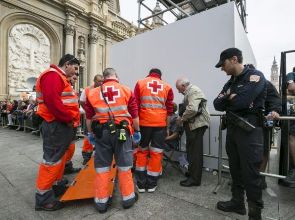 Spanish Red Cross Work Pants Grey/Orange