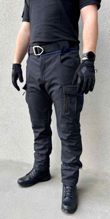 Winter tactical pants BLACK BLUE