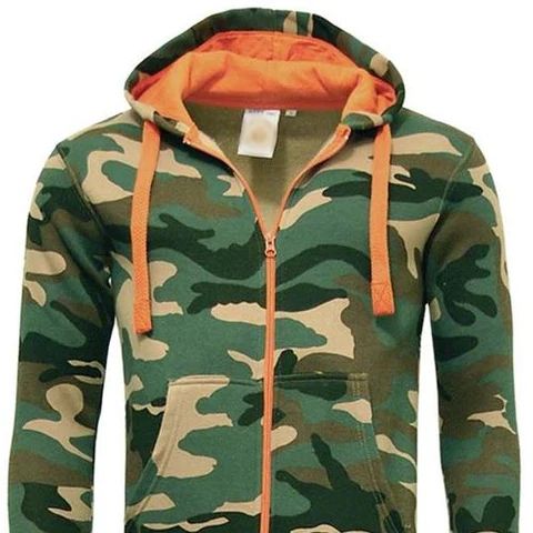 Unisex Quilted Camouflage Jumpsuit