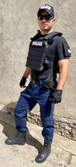 Sommer-Baumwoll-Taktikhose Marineblau -Polizei