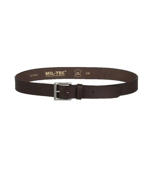 MIL-TEC® Leather Belt - Brown