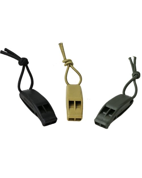 Tactical whistle, two tone BLACK / GREEN - 120 dB
