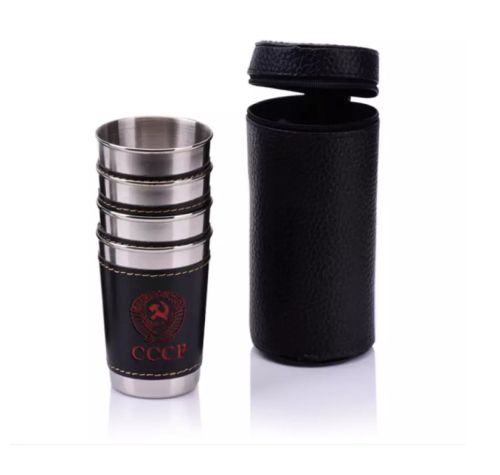 4Pcs Outdoor Camping Stainless Steel  Cup - 180ml