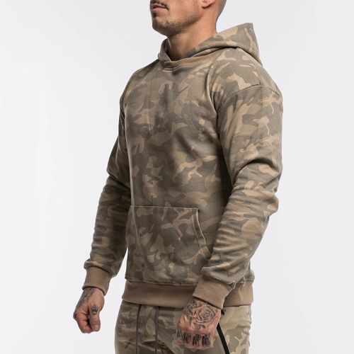 Sports set of two parts - gray camouflage