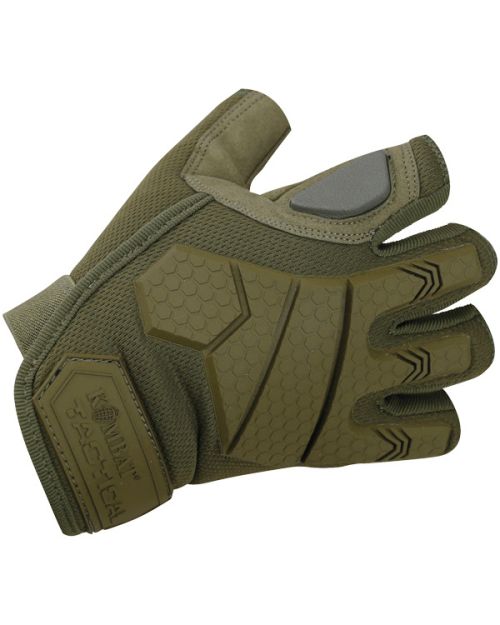Tactical fingerless gloves - Alpha, Coyote